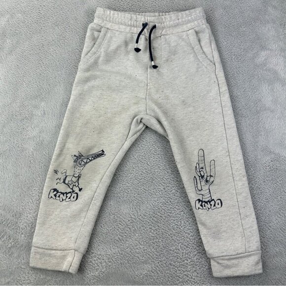 Kenzo Grey Sweatpants Kinds Size 3A - Picture 1 of 11
